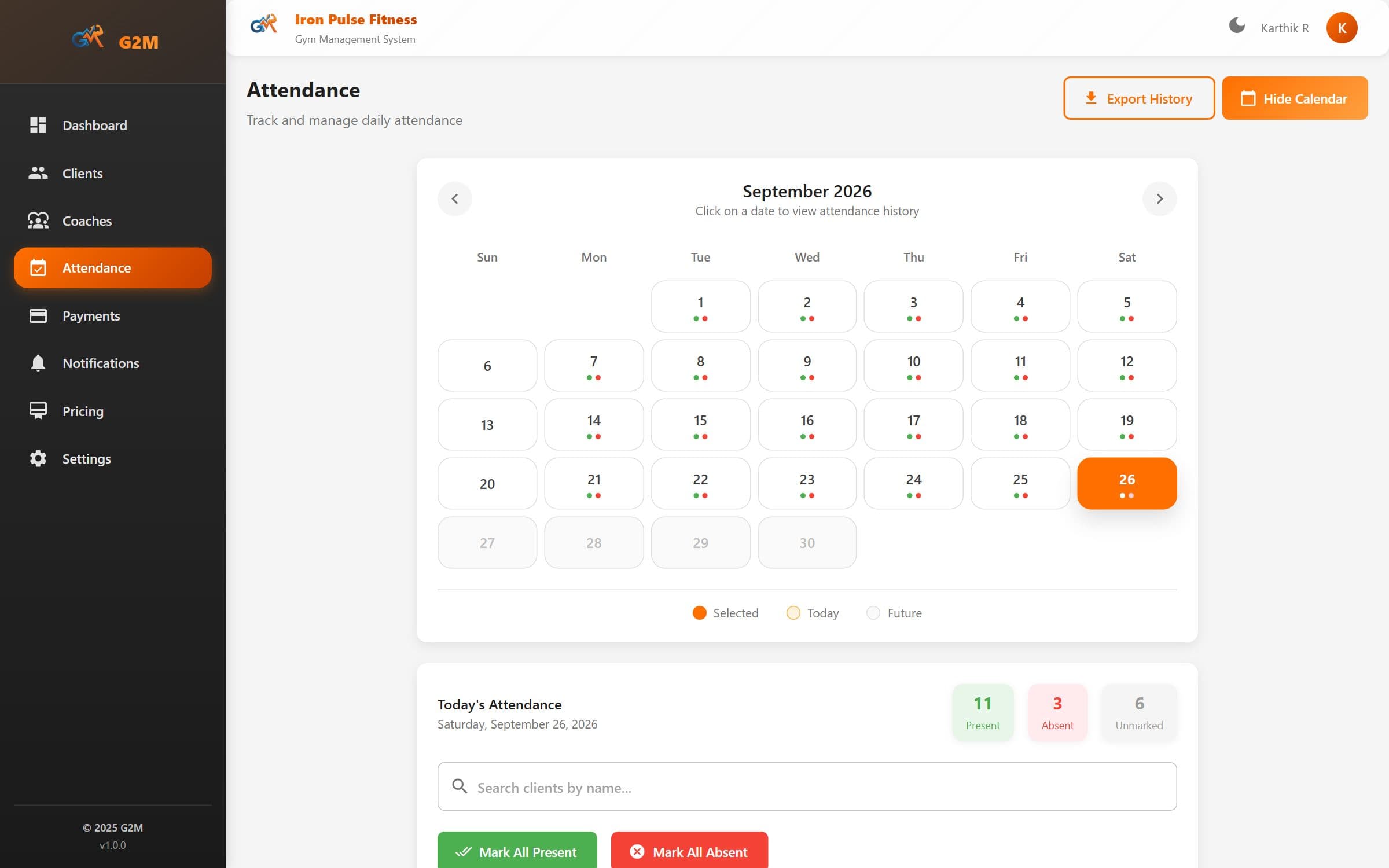 G2M, screenshot 2